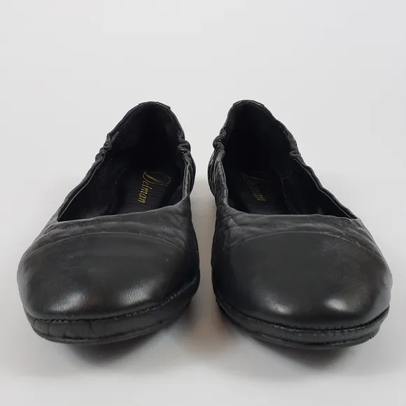 🆕️ Delman Black Leather Ballet Flats