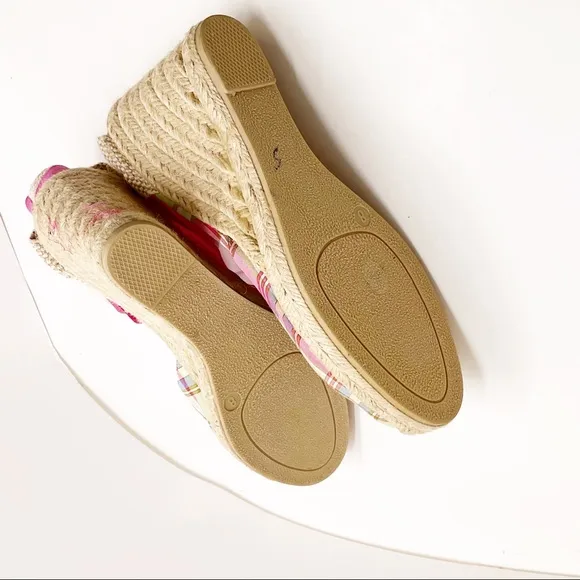 🆕 {J.Crew} Plaid Lace-Up Espadrilles Wedges