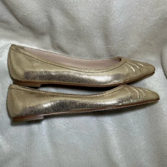 ⭐️🆕⭐️ Loeffler Randall “Winifred” Gold Flats