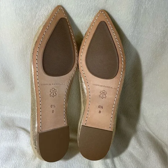 ⭐️🆕⭐️ Loeffler Randall “Winifred” Gold Flats