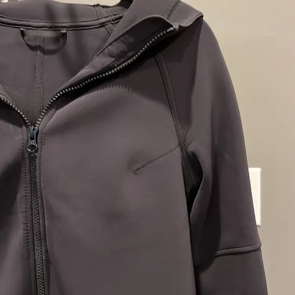 🇪🇸 Lululemon scuba hoodie jacket full zip side pockets black size 2