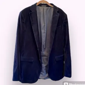 💃 Nordstrom’s 14th &amp; Union velvet blazer sports coat blue single breasted 40L