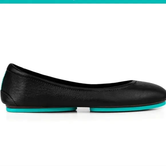 🌸 Tieks | Black Leather Flats, size 8
