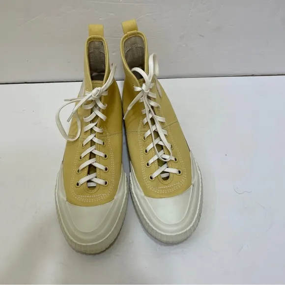 3.1 PHILLIP LIM MOONSTAR HIGH TOP SNEAKERS IN MUSTARD YELLOW