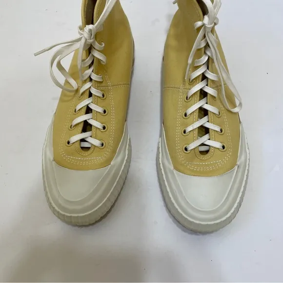 3.1 PHILLIP LIM MOONSTAR HIGH TOP SNEAKERS IN MUSTARD YELLOW