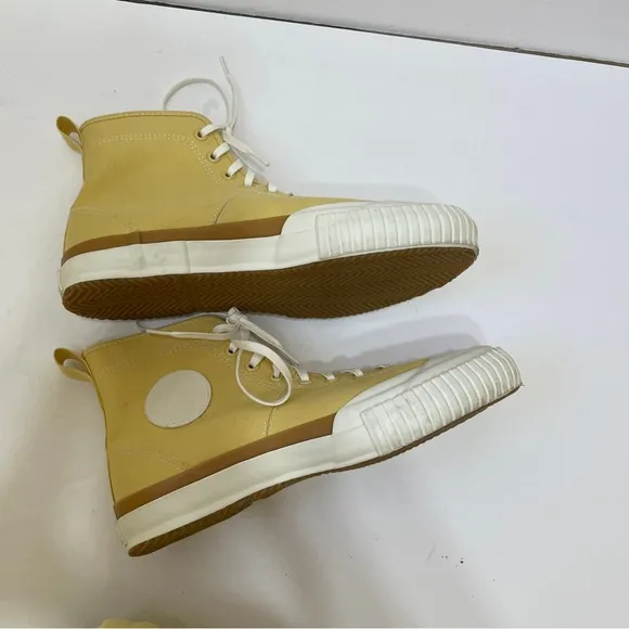 3.1 PHILLIP LIM MOONSTAR HIGH TOP SNEAKERS IN MUSTARD YELLOW