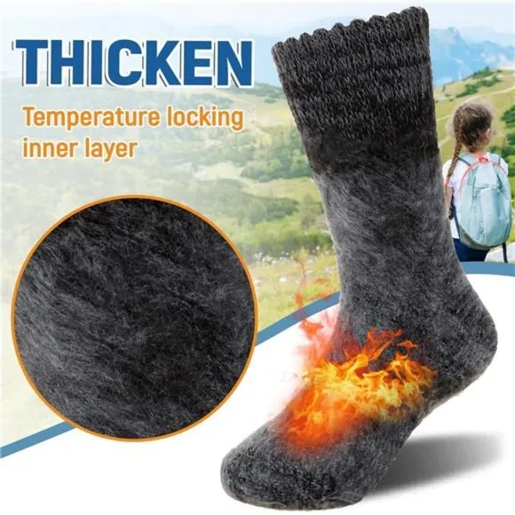 4 Pairs Kids Heated Socks Winter Thermal Insulated Socks