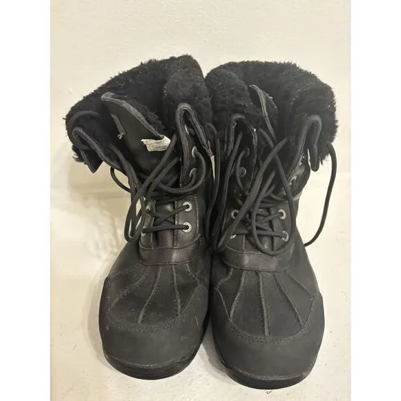 [5521-BLK] Men UGG Butte Coldweather Waterproof Boots Black‎  Size 10