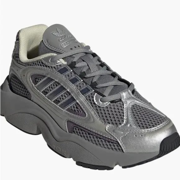 Adidas New Women Ozmillen Grey Black Violet Chunky Sneakers Shoes Size 8