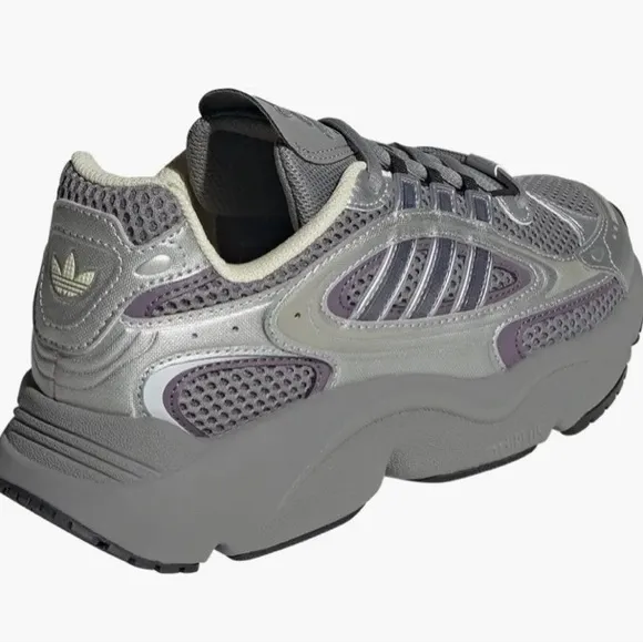 Adidas New Women Ozmillen Grey Black Violet Chunky Sneakers Shoes Size 8