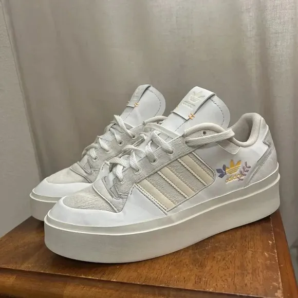 Adidas Originals Forum Low Bonega Floral White US 9.5 Men 11.5 Women Platform