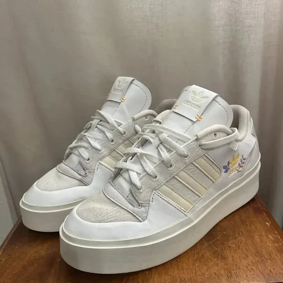 Adidas Originals Forum Low Bonega Floral White US 9.5 Men 11.5 Women Platform