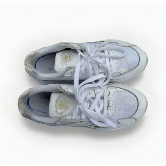 Adidas Originals Women’s Falcon Chunky Sneakers – Size 9 White Gold