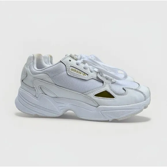 Adidas Originals Women’s Falcon Chunky Sneakers – Size 9 White Gold
