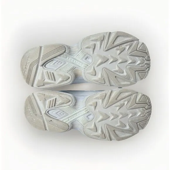 Adidas Originals Women’s Falcon Chunky Sneakers – Size 9 White Gold