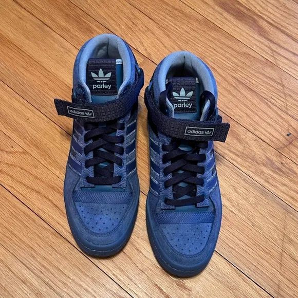 Adidas Parley Men's Blue High-Top Sneakers