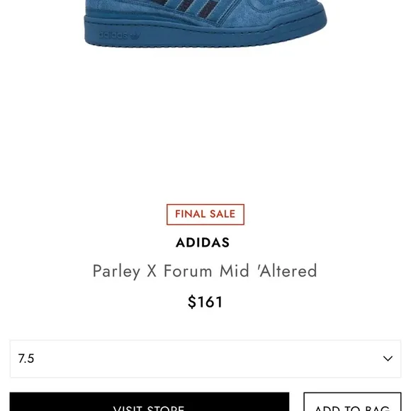 Adidas Parley Men's Blue High-Top Sneakers