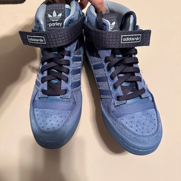Adidas Parley Men's Blue High-Top Sneakers