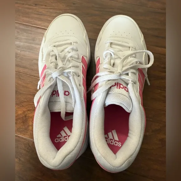 Adidas Women's White and Pink Sneakers-Bold 3.0 Chunky Heel-Size 9