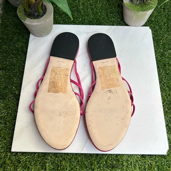 Aeyde Strappy Mule Sandal Slides DaintyModern Minimal Genuine Leather 39 US 9