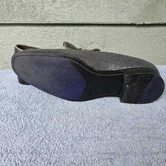 After Midnight Pewter Sequins Formal Dress Loafers Men's Shoe Size 8