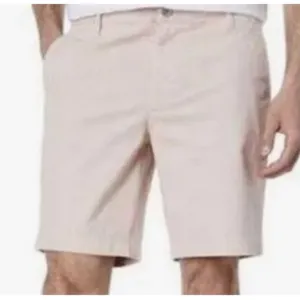 AG Adriano Goldschmied Mens Canyon Chino Shorts Flat Front Light Pink 38 Relaxed