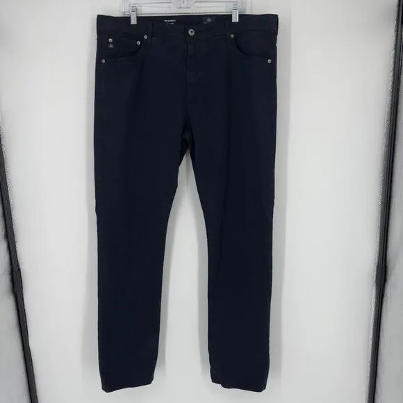 AG Adriano Goldschmied The Everett Slim Straight Navy Pants 38x34 Men’s Heritage