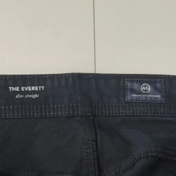 AG Adriano Goldschmied The Everett Slim Straight Navy Pants 38x34 Men’s Heritage