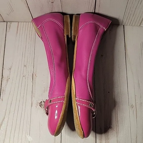 AGL ATTILIO GUISTI LEOMBRUNI 35 EU 5 US Ballet Flats Fuchsia Pink Leather ITALY