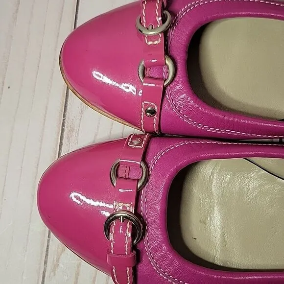 AGL ATTILIO GUISTI LEOMBRUNI 35 EU 5 US Ballet Flats Fuchsia Pink Leather ITALY
