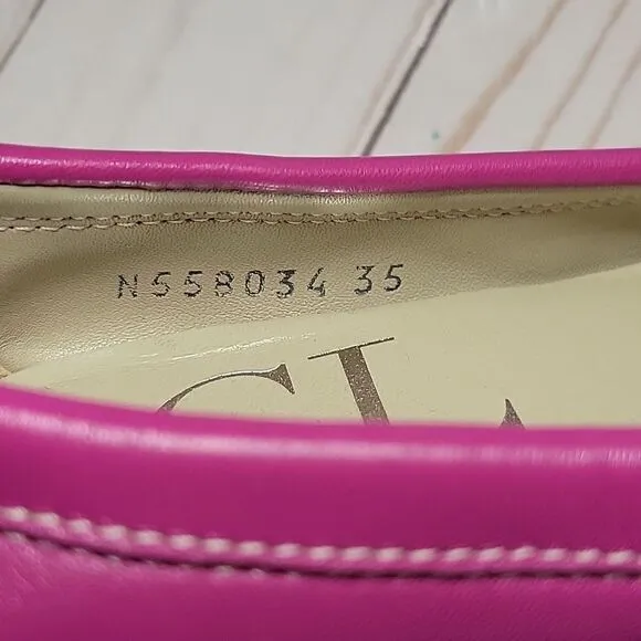 AGL ATTILIO GUISTI LEOMBRUNI 35 EU 5 US Ballet Flats Fuchsia Pink Leather ITALY