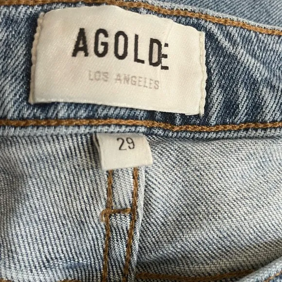 AGOLDE Nico Slim Straight Cropped Jean. Size 29.