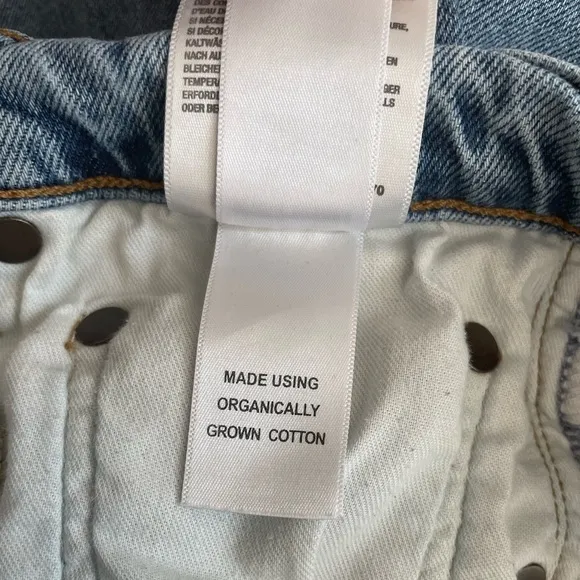 AGOLDE Nico Slim Straight Cropped Jean. Size 29.