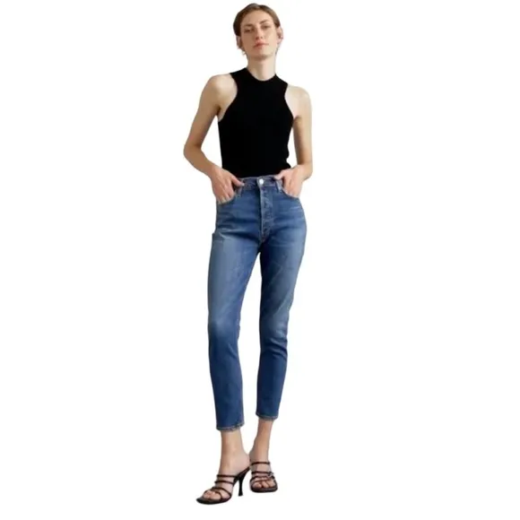 AGOLDE Nico Slim Straight Cropped Jean. Size 29.