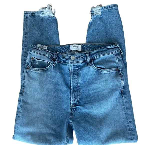 AGOLDE Nico Slim Straight Cropped Jean. Size 29.