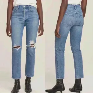 ⚡️AGOLDE Riley High Rise Straight Crop Jeans Distressed