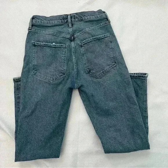 ⚡️AGOLDE Riley High Rise Straight Crop Jeans Distressed