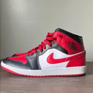 Air Jordan 1 MID black gym red white black women’s size 12 men’s 10.5 with box