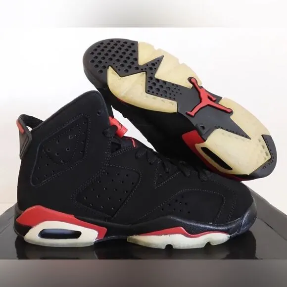 Air Jordan 6 Infer Red Black Sneakers 2000 OG Retro Size 10.5