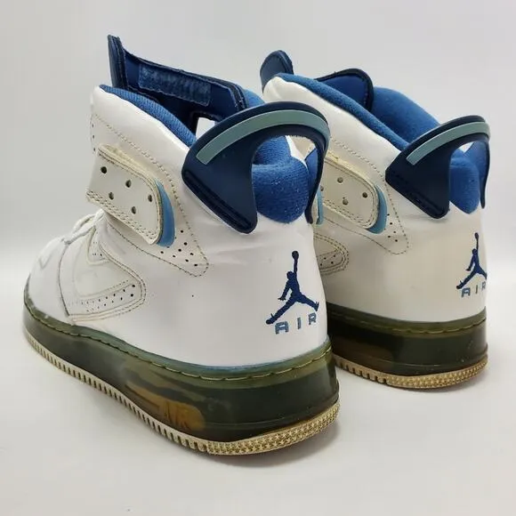 Air Jordan Force VI High Top White Court University Blue 343064-142 Size 11