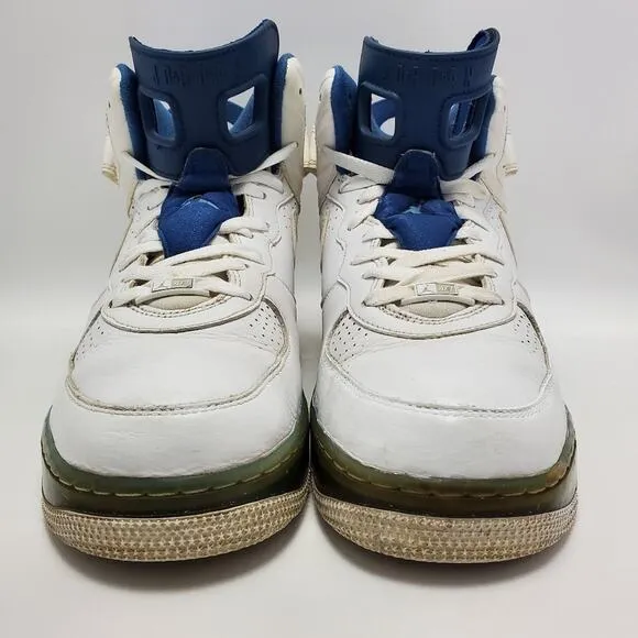 Air Jordan Force VI High Top White Court University Blue 343064-142 Size 11