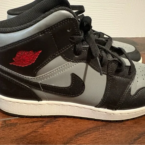 AirJordan Nike Black and Gray High-Top Sneakers