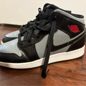 AirJordan Nike Black and Gray High-Top Sneakers
