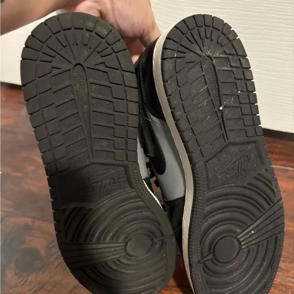 AirJordan Nike Black and Gray High-Top Sneakers