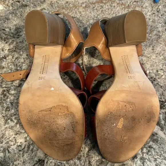 Alberto Fermani Shoes -Strappy Women’s Sandals block heel Size 38 1/2 (approx 8)