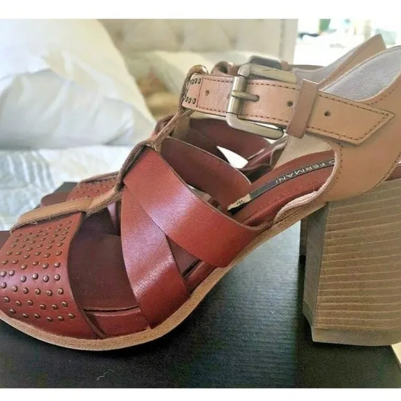 Alberto Fermani Shoes -Strappy Women’s Sandals block heel Size 38 1/2 (approx 8)