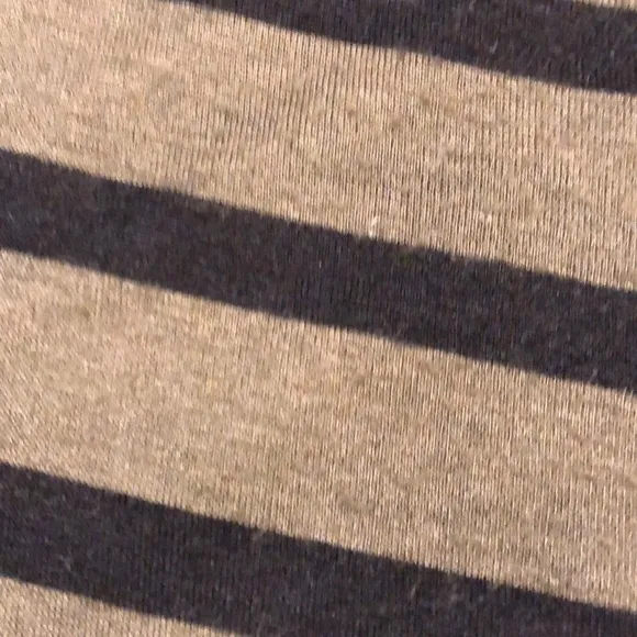 A.L.C. Striped Midi Dress Olive and Black S