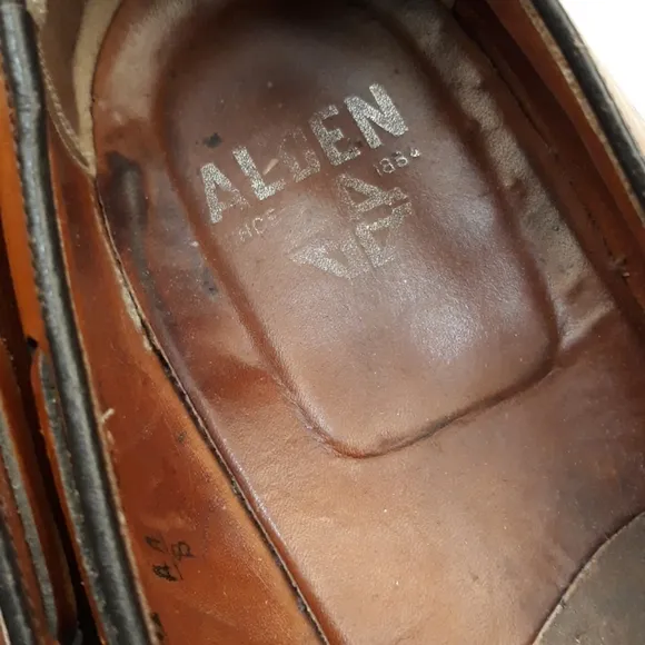 ALDEN Walnut Brown Leather Tassel Loafers 11.5 B Mens Dress Shoes‎