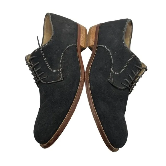 Aldo Blue Suede Lace Up Dress Shoe Loafers Size 8 Men's