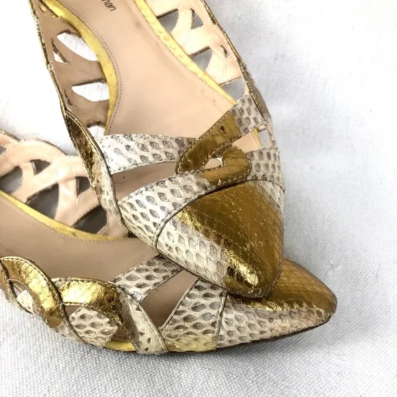 Alexandre Birman Snakeskin Flats